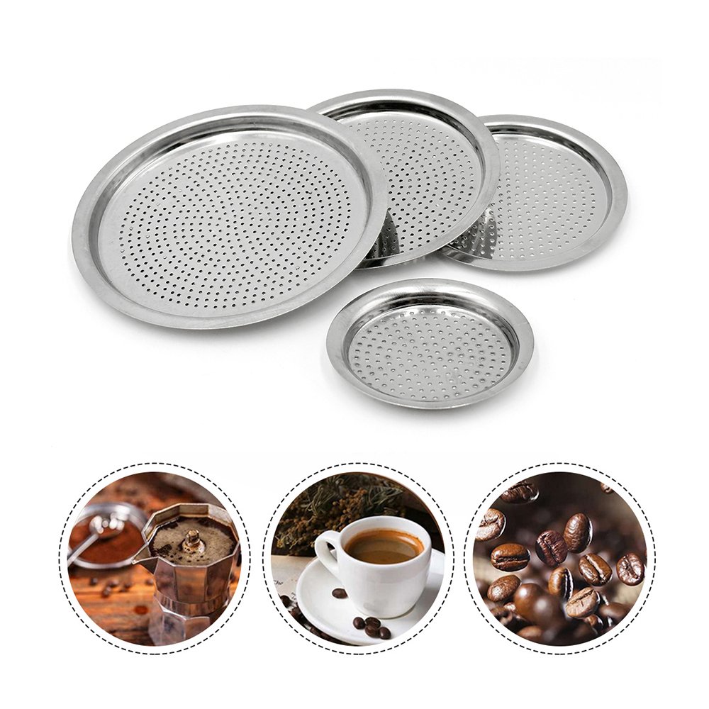 Espresso Coffee Makers Accessories Moka Pot Rubber Seal Filter Screen Compatible With 3/6/9/12 Cup Moka Express