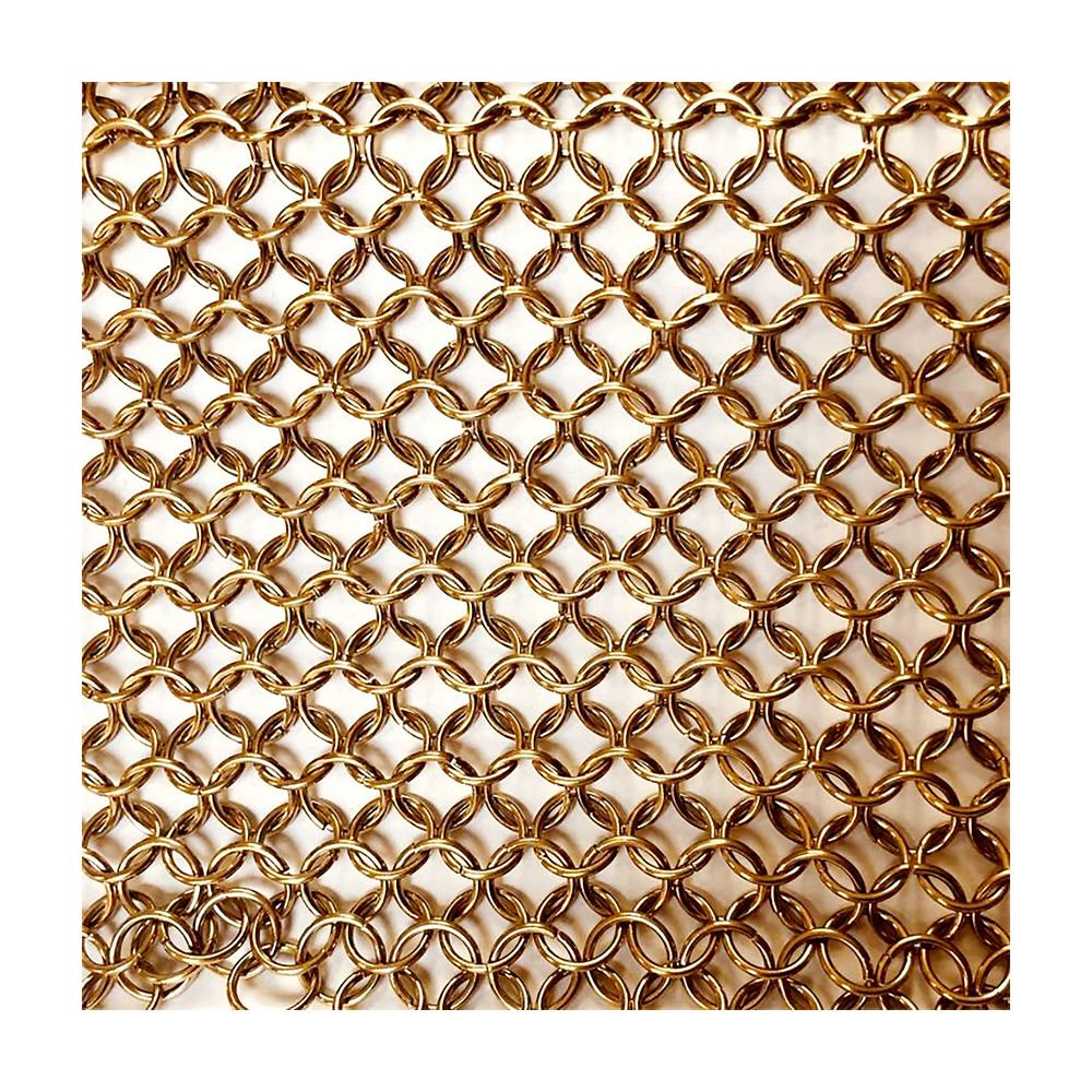 Decorative Metal Wire Mesh / Metal Ring Mesh Curtain / Chain Mail Mesh