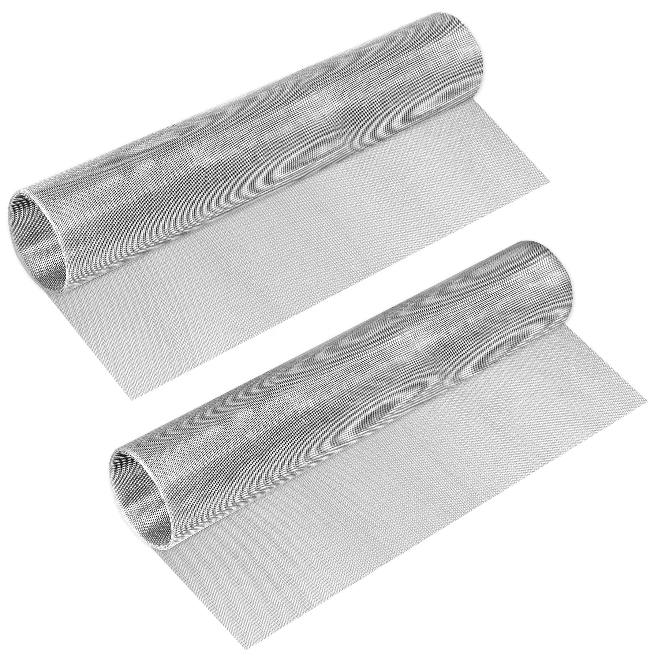 SS Woven Wire Mesh, Woven Stainless Steel Wire Mesh 304 black stainless steel anti mosquito net electrostatic spraying uv