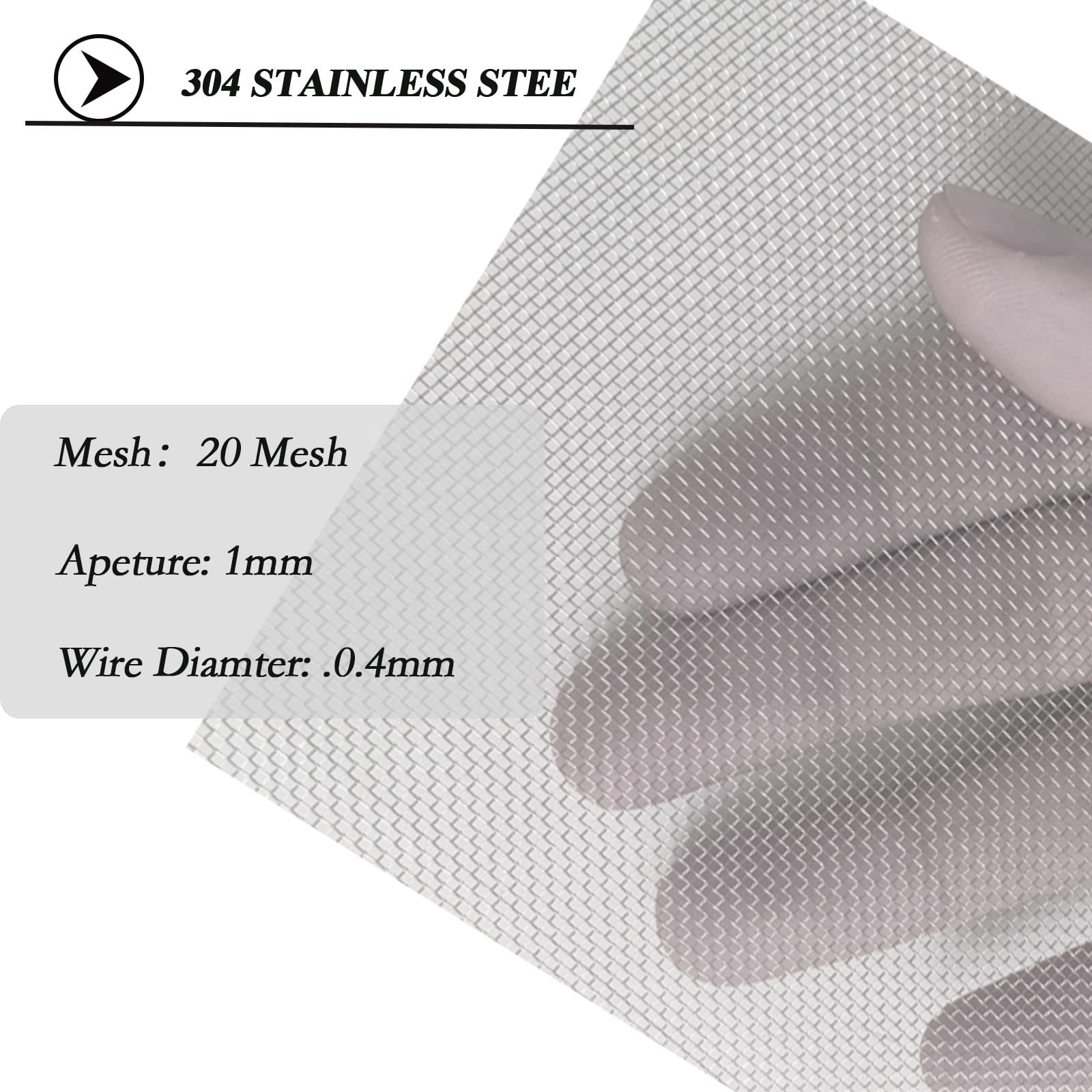 SS Woven Wire Mesh, Woven Stainless Steel Wire Mesh 304 black stainless steel anti mosquito net electrostatic spraying uv
