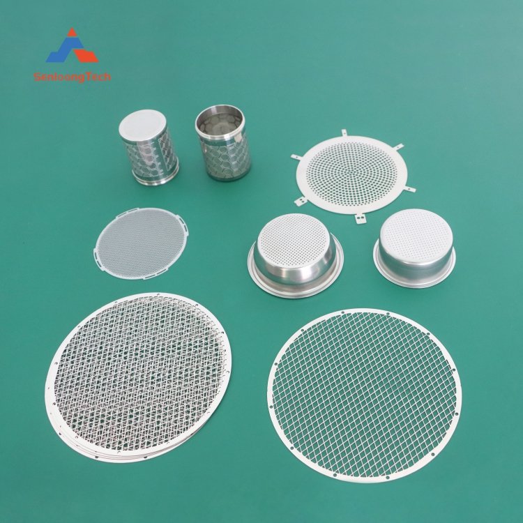Custom manufacturer etched parts high precision photochemical etched stainless steel filter mesh