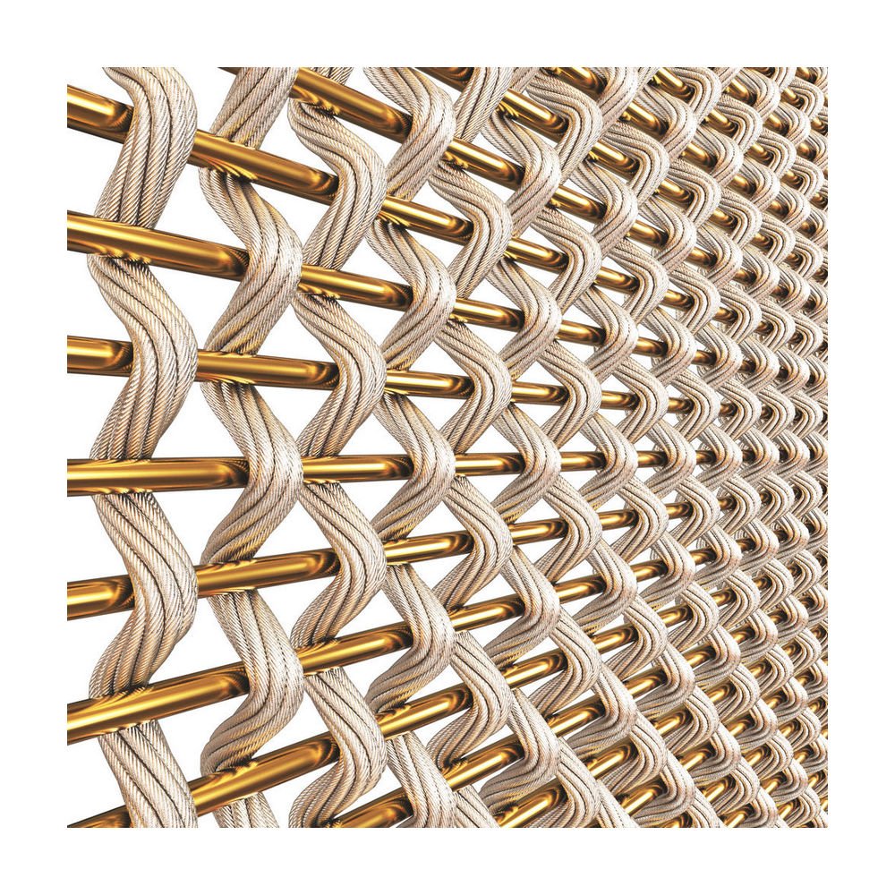 2024 New High Quality Flexible And Soft Stainless Steel Wire Mesh Decorative Mesh Chain Curtain Wall