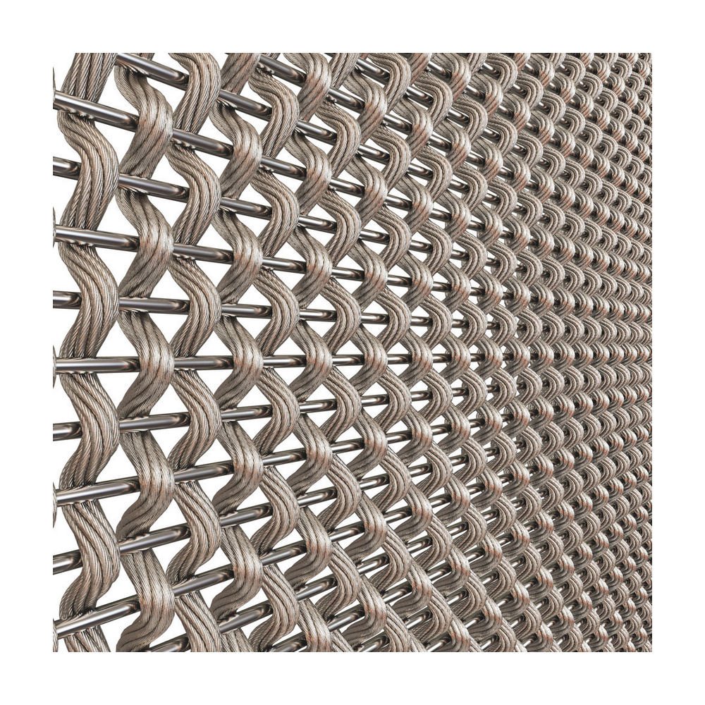 2024 New High Quality Flexible And Soft Stainless Steel Wire Mesh Decorative Mesh Chain Curtain Wall