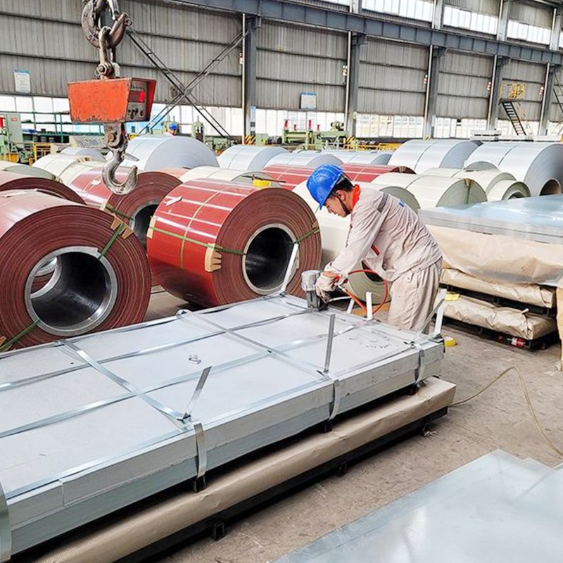 Manufacturing precoated smooth surface ASTM A653M CS color coated steel coils
