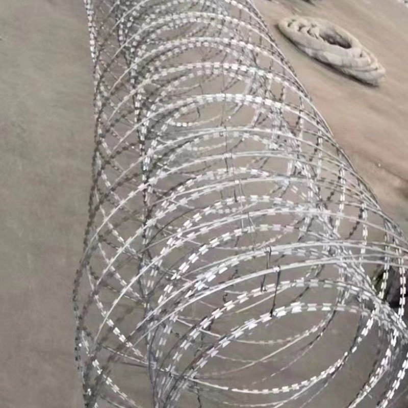 Hot Selling High Security Galvanized Razor Concertina Barbed Wire Fence Steel Wire Mesh for Secure Enclosures