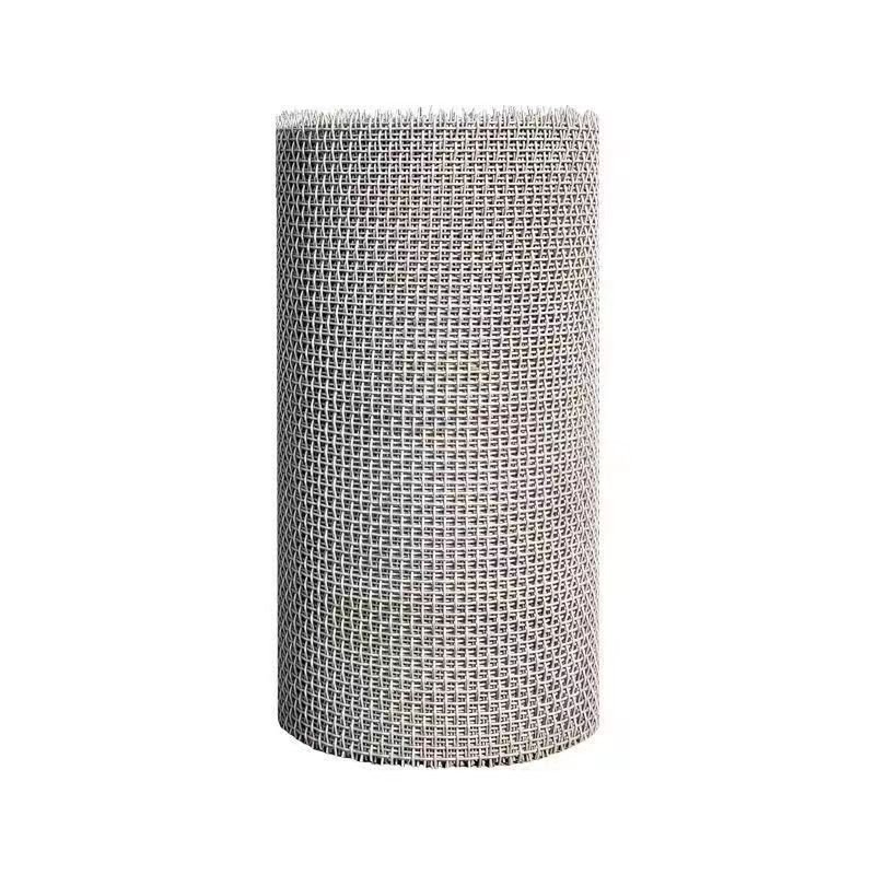 Stainless Steel Wire Crimped Mesh Galvanized Finish Dutch Plain Weave Style Filters Application Woven Cutting Bending Available
