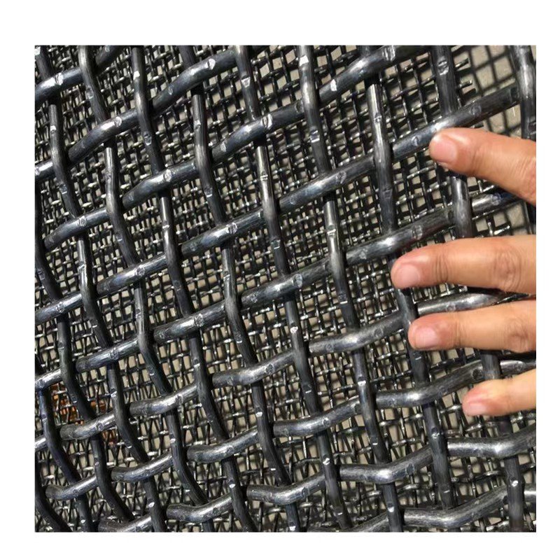 Stainless Steel Wire Crimped Mesh Galvanized Finish Dutch Plain Weave Style Filters Application Woven Cutting Bending Available