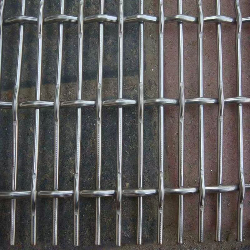 Stainless Steel Wire Crimped Mesh Galvanized Finish Dutch Plain Weave Style Filters Application Woven Cutting Bending Available