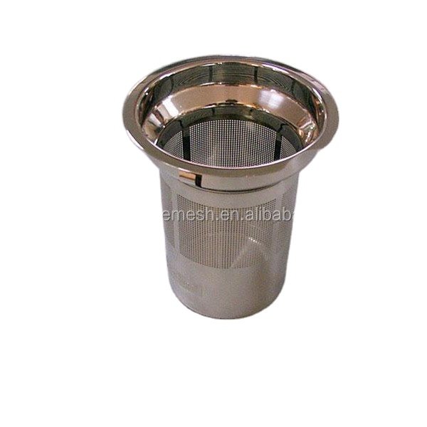 0.6mm Duplex 2205 40 Micron Stainless Steel Gopher Long Wire Woven Copra Mesh Cylinder Cap Vegetable Filters Bending Cutting