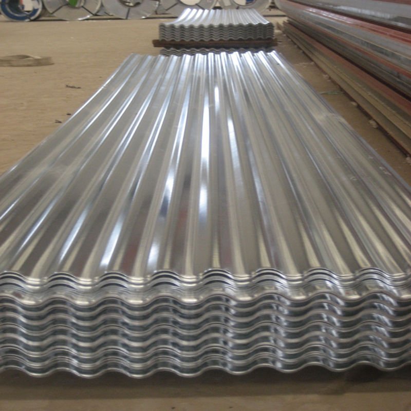 24 gauge thickness zinc steel roofing sheets 4*8 FT Gi Sheet galvanized z30 corrugated metal roofing sheet for walls