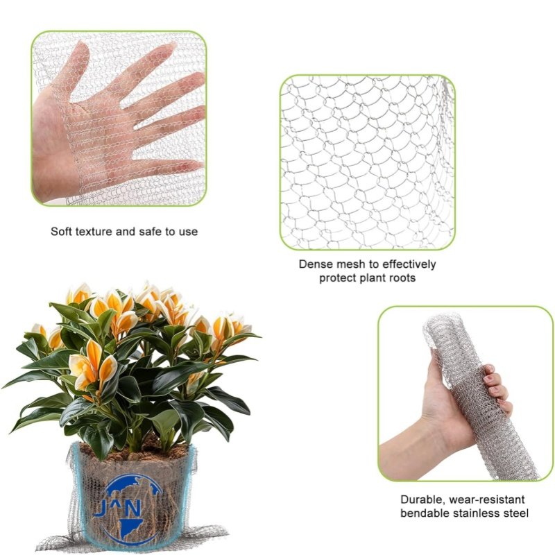 15 Gallon Stainless Steel Wire Mesh Cages Root Guard Baskets For Underground Gopher and Vole Protect The Roots of Large Plants