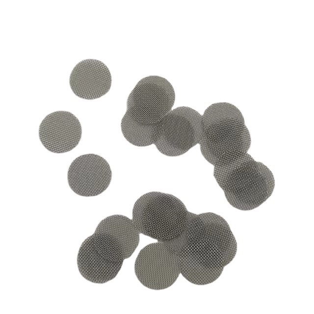 2024 new 0.015 hole 60 mesh 19mm OD titanium smoking pipe screen