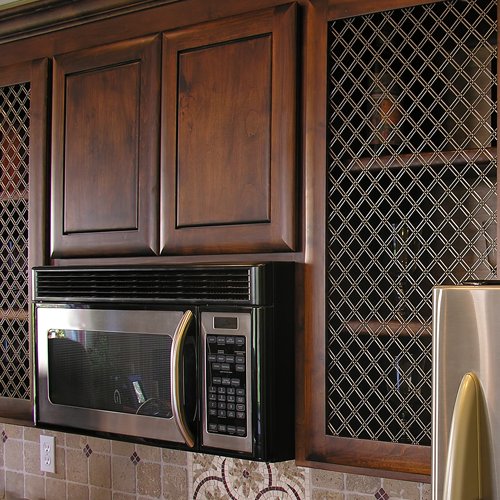 Antique Brass Finish Ornamental Stainless Steel Wire Mesh for Furniture & Home Decor