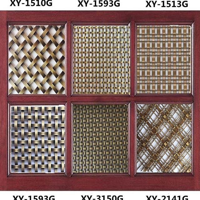 Antique Brass Finish Ornamental Stainless Steel Wire Mesh for Furniture & Home Decor