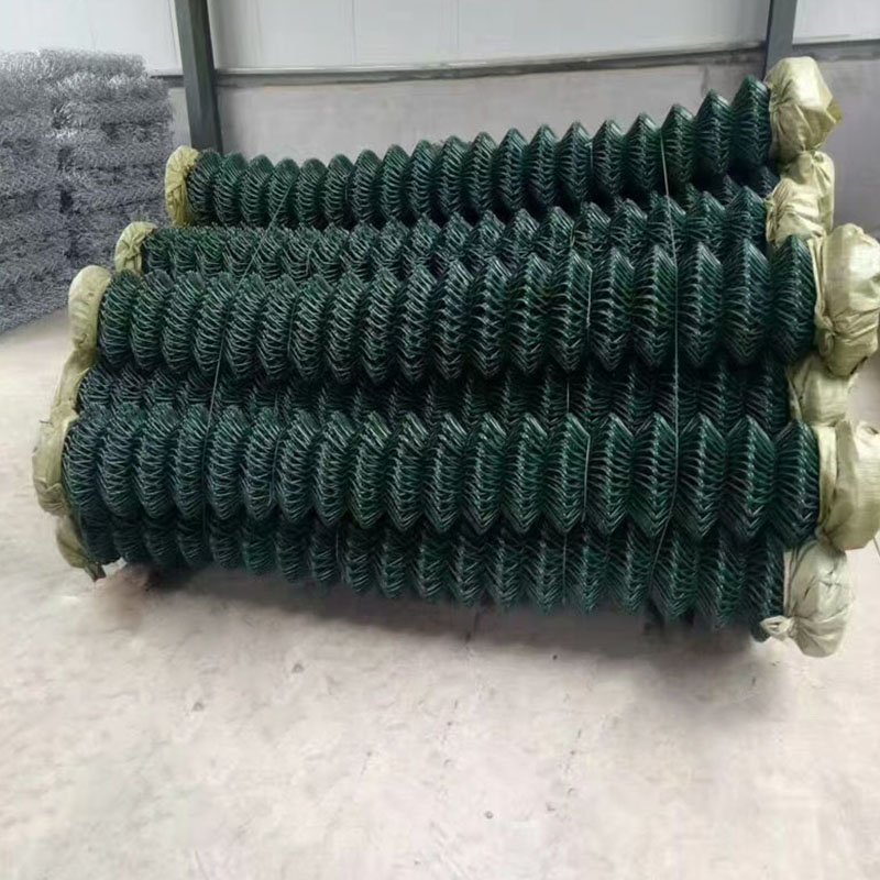 customized Pvc Coated Plastic Galvanized Cheap Stainless Steel Wire Mesh Fencing Project Chain Link Fence
