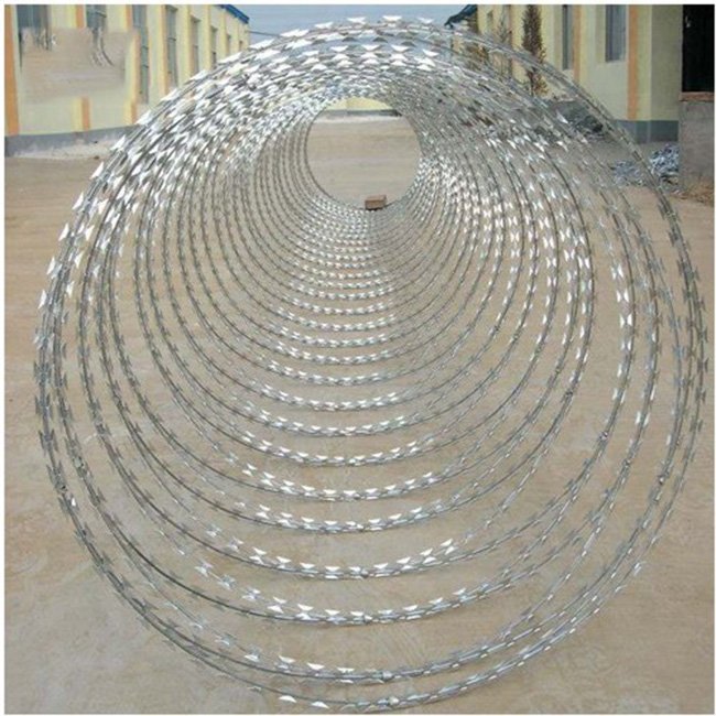 Razor Barbed Wire Stainless Steel Razor Wire Ss Concertina Barbed Razor Wire