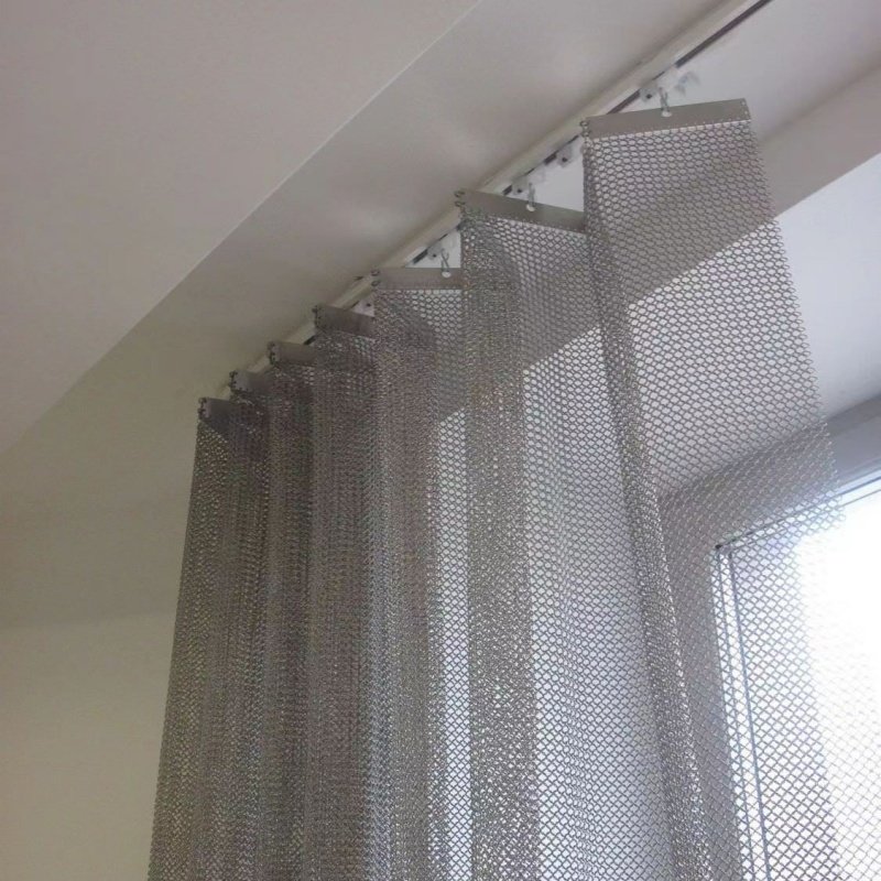 Curtain Decorative Stainless Steel Chain Mail Ring Mesh Curtain For Office Building