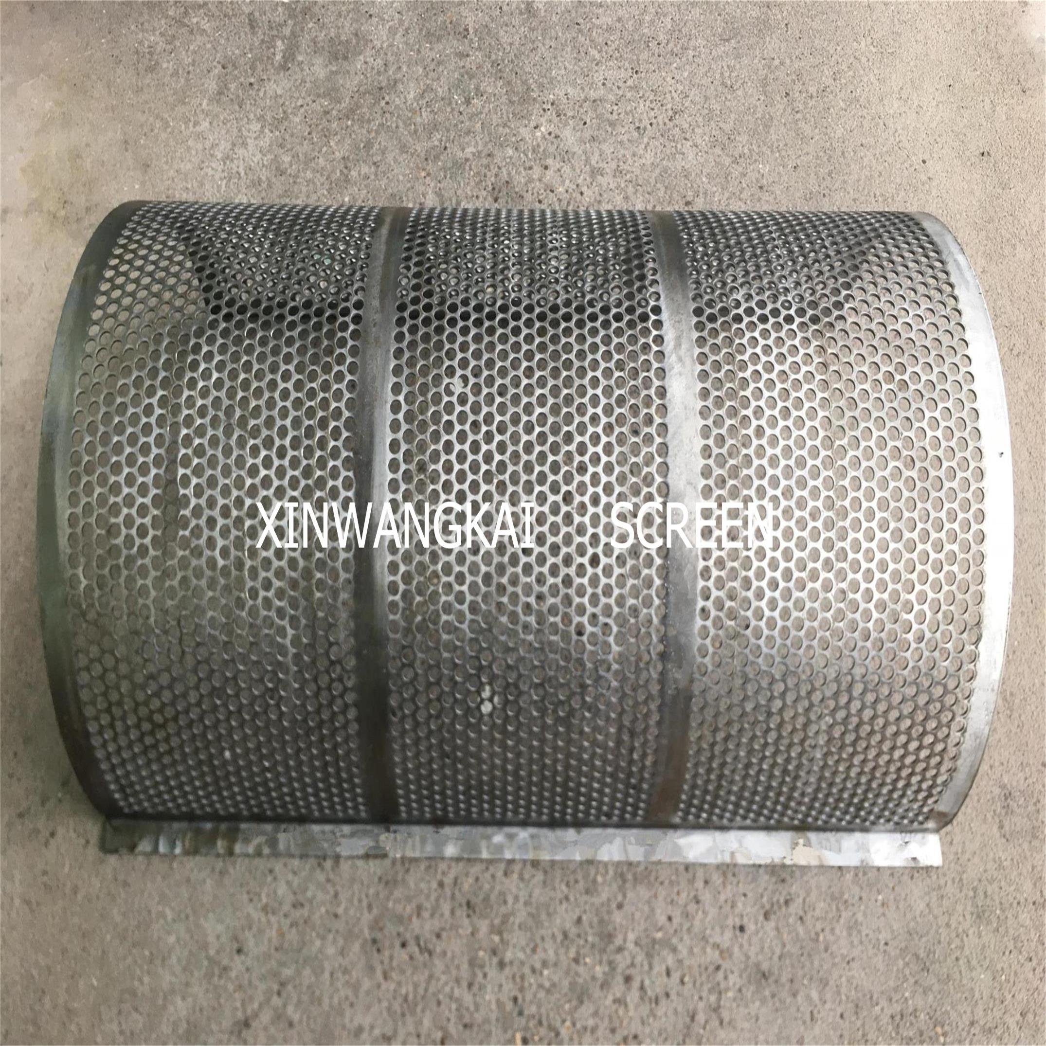 Perforated plate sieve, wire mesh of centrifuge machines
