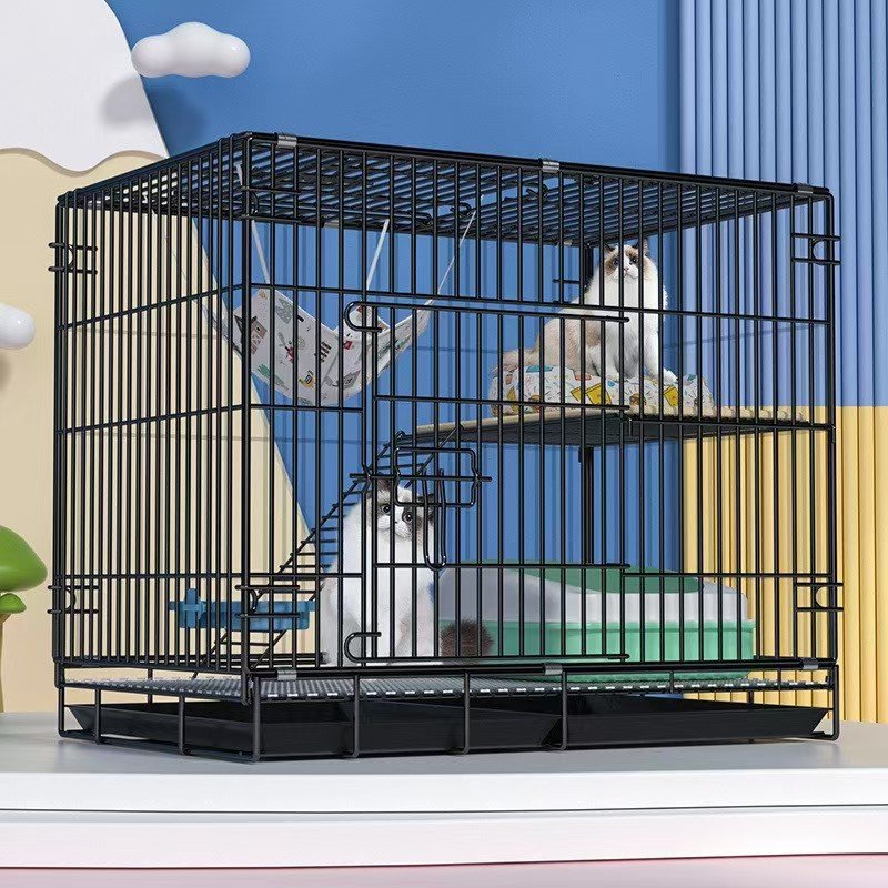 Pet Cat Carrier with Steel Wire Mesh Comfortable and Durable Travel Solution for Your Furry Friend