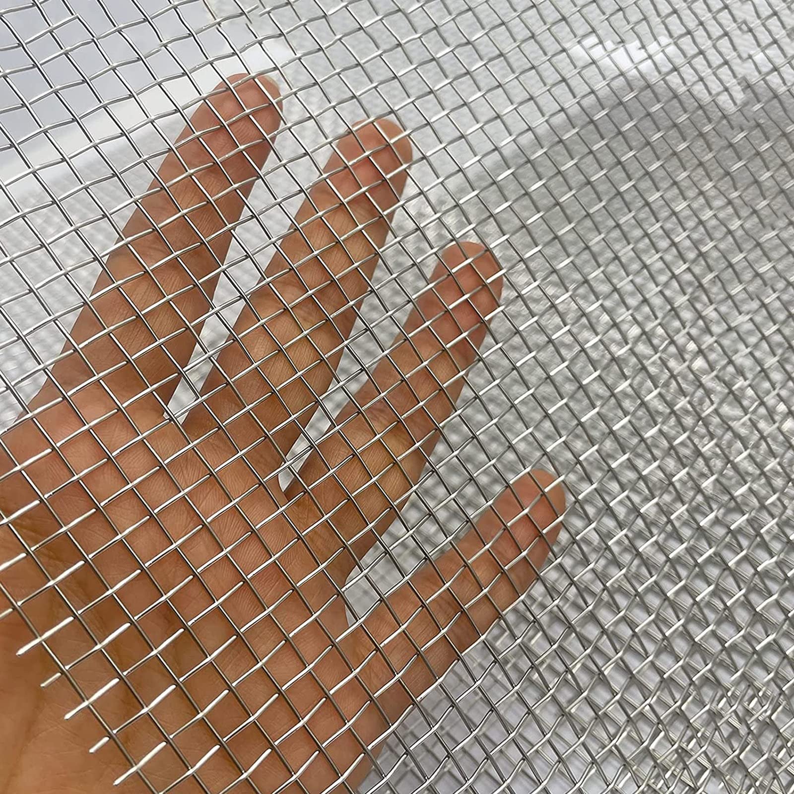 Crimped Woven Stainless Steel Wire Mesh / Galvanized Square Woven Wire Mesh Weave Mesh Screen
