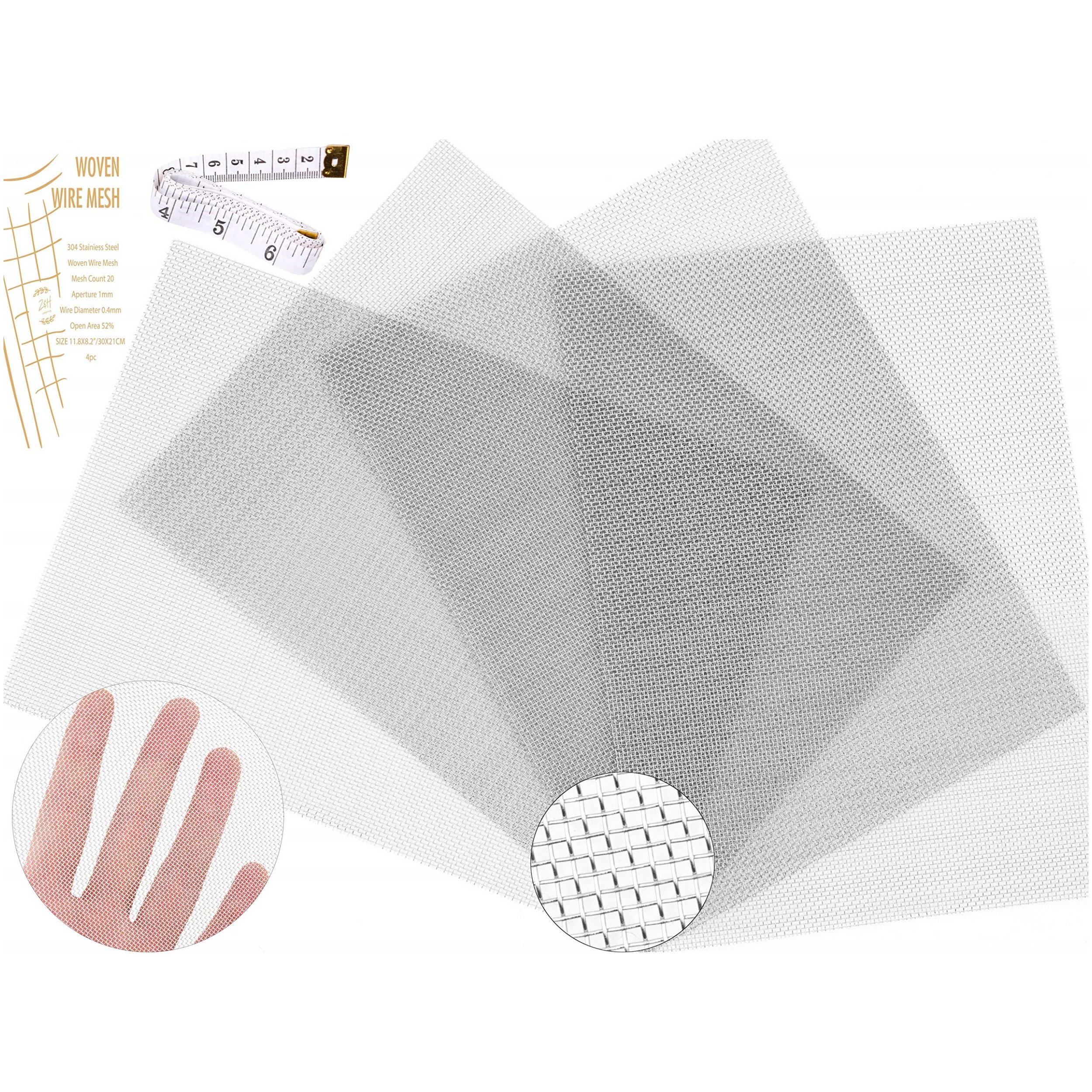 Crimped Woven Stainless Steel Wire Mesh / Galvanized Square Woven Wire Mesh Weave Mesh Screen