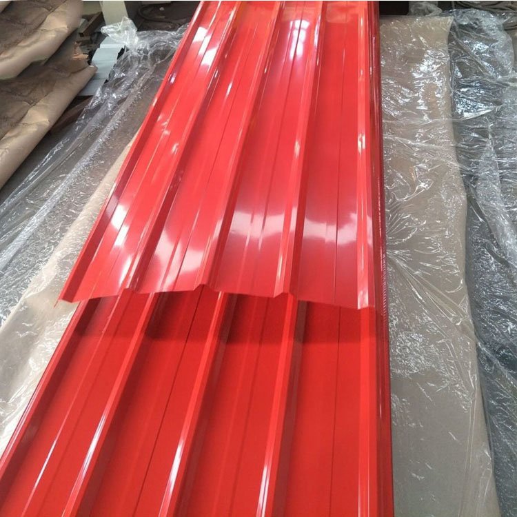 0.4mm 4x8 14 18 20 22 24 26 28 30 32 35 gauge 28g mini Color coated corrugated board steel roofing sheet price