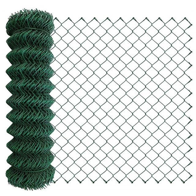 xiongqian high quality used chain link wire mesh hot dipped galvanized pvc coated chain link fence