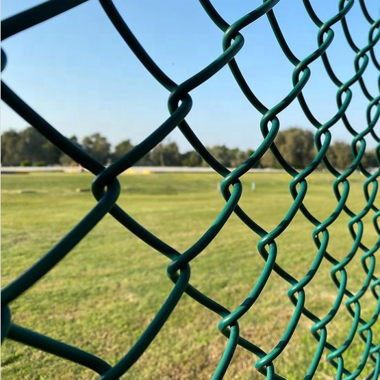 xiongqian high quality used chain link wire mesh hot dipped galvanized pvc coated chain link fence
