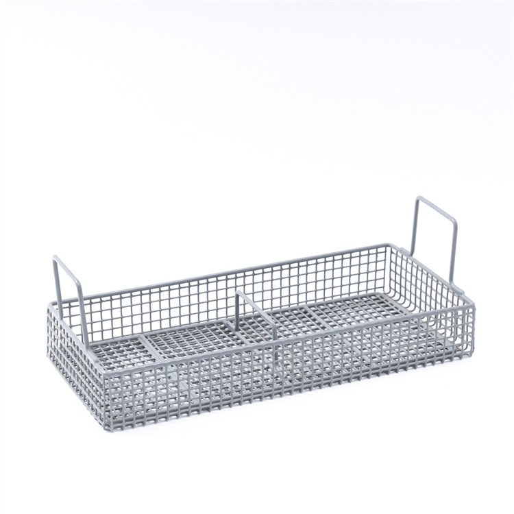 Manufacturer Custom Stainless Steel Wire Mesh Ultrasonic Cleaner Sterilizer Basket Medical Disinfection Mesh Basket With Lid