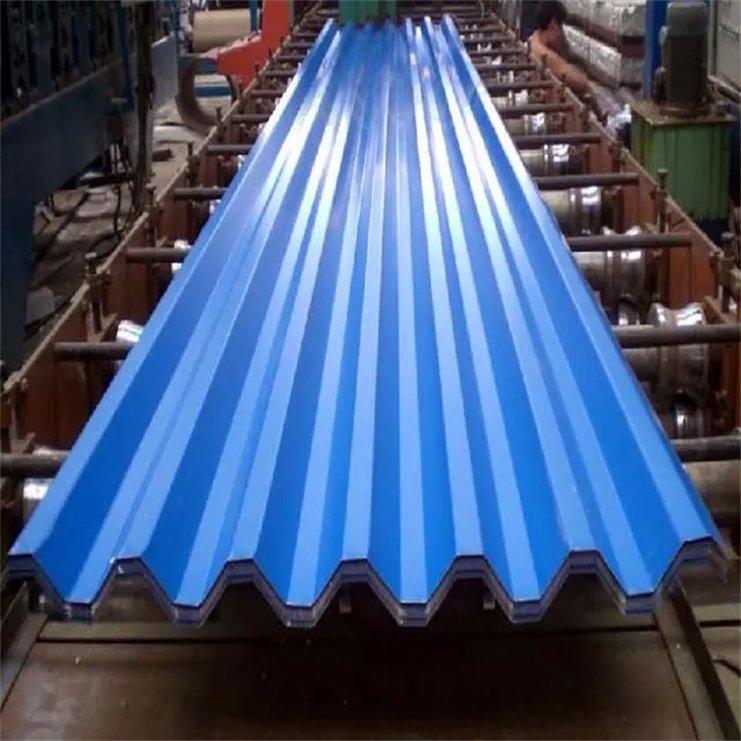 Corrugated Roofing Tile PPGL PPGI Color Coated Galvanized Steel Sheet Corrugated Roof Steel Sheet