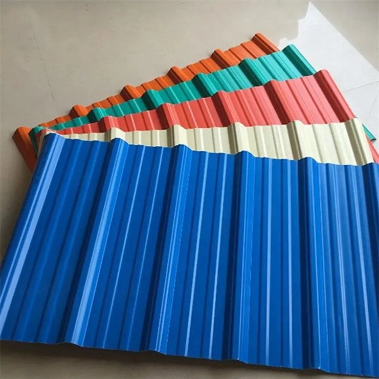 Corrugated Roofing Tile PPGL PPGI Color Coated Galvanized Steel Sheet Corrugated Roof Steel Sheet