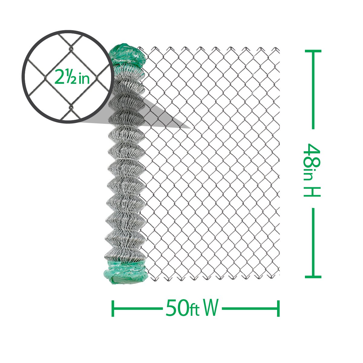 Electro Galvanized Chain Link Fence/PVC coated Chain Link Fence wire mesh