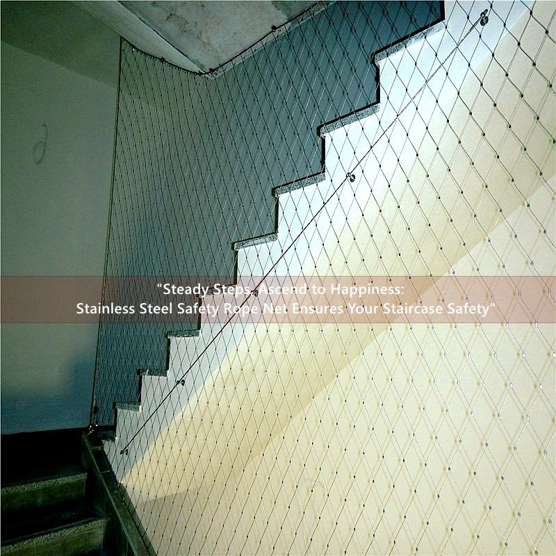 Balustrade Stainless Steel Wire Mesh For Outdoor Stair Setups Railing System Balustrade Wire Mesh