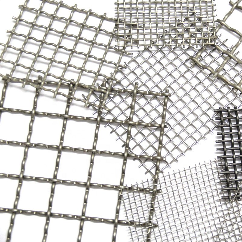 2 4 6 8 10 12 14 16 mesh Stainless steel Square intercrimp WOVEN Wire Mesh