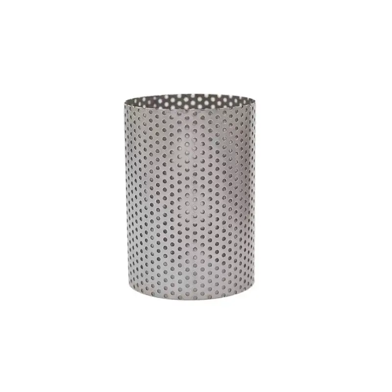 Factory Direct Supply 304 316 Stainless Steel Wire Mesh Perforated Filter Tube Cylinders For Water Oil Filter