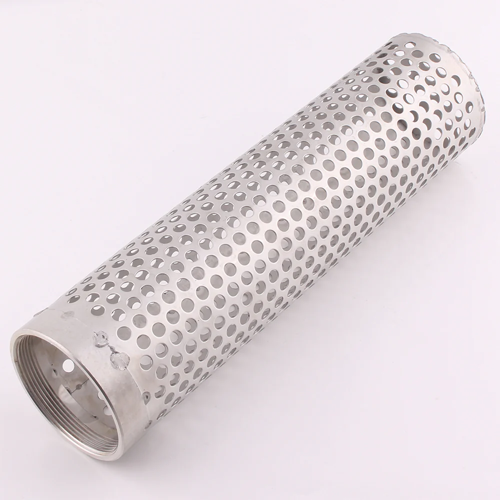 Factory Direct Supply 304 316 Stainless Steel Wire Mesh Perforated Filter Tube Cylinders For Water Oil Filter
