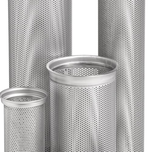 Factory Direct Supply 304 316 Stainless Steel Wire Mesh Perforated Filter Tube Cylinders For Water Oil Filter
