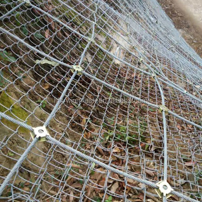 Durable and Flexible Steel Wire Mesh Diamond net for Slope Protection System