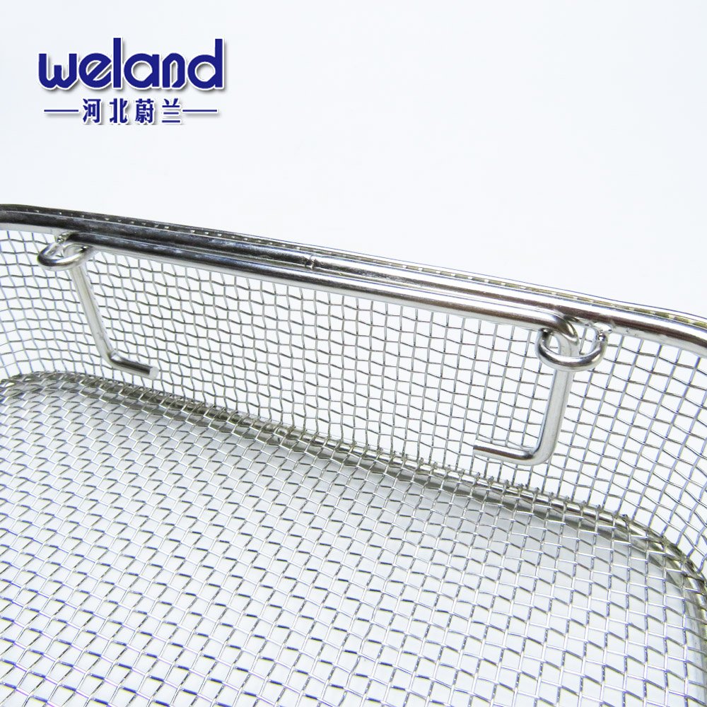 Stainless Steel 304 316 Surgical Disinfection Woven wire mesh Basket Cleaning Baskets