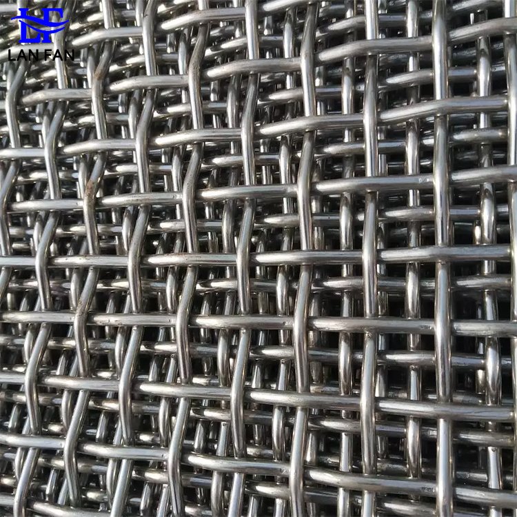 Stainless Steel Crimped and Woven Wire Mesh Durable Steel Wire Mesh with Crimped