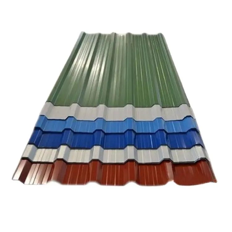 Hot Dipped Ppgi Roof Color Coated Roofing Sheet 22 Gauge Price Sheet For Sale Corrugated Steel Customized ASTM JH RAL Color
