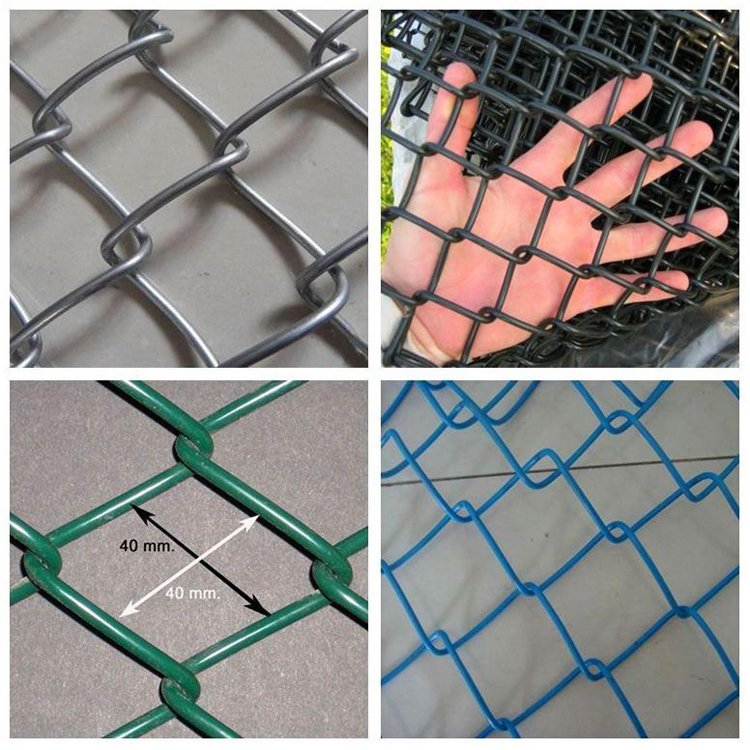Low price galvanized chain link fence diamond wire mesh for metal fence football ground net