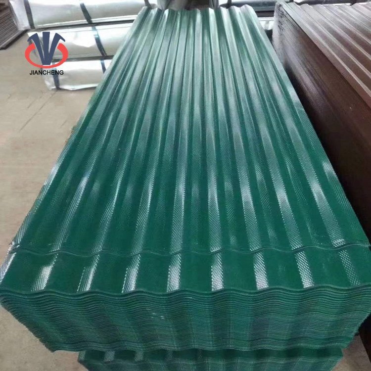 Zinc coated steel corrugated sheet 18 gauge RAL color galvanized corrugated steel roofing sheets