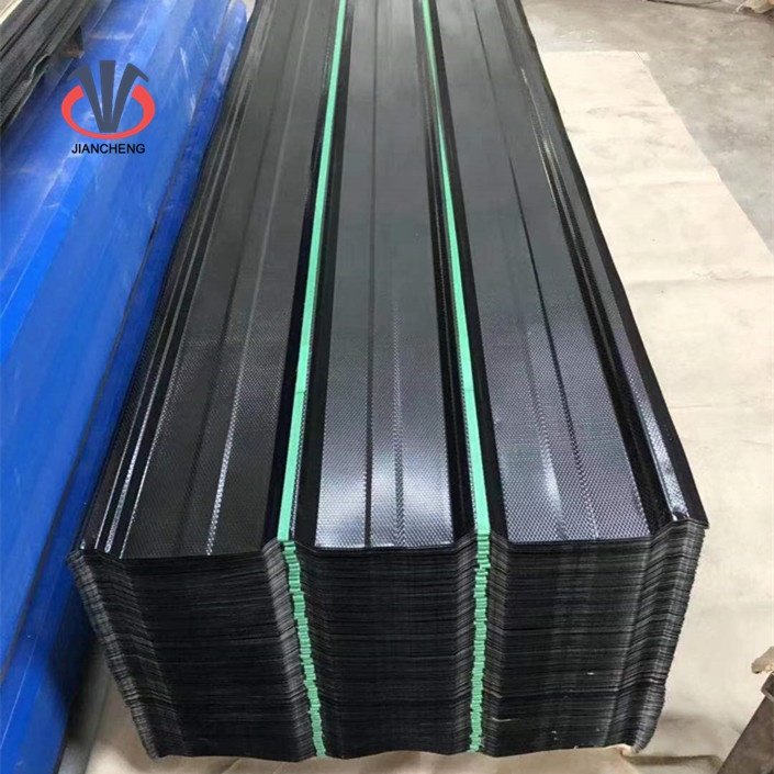 Zinc coated steel corrugated sheet 18 gauge RAL color galvanized corrugated steel roofing sheets