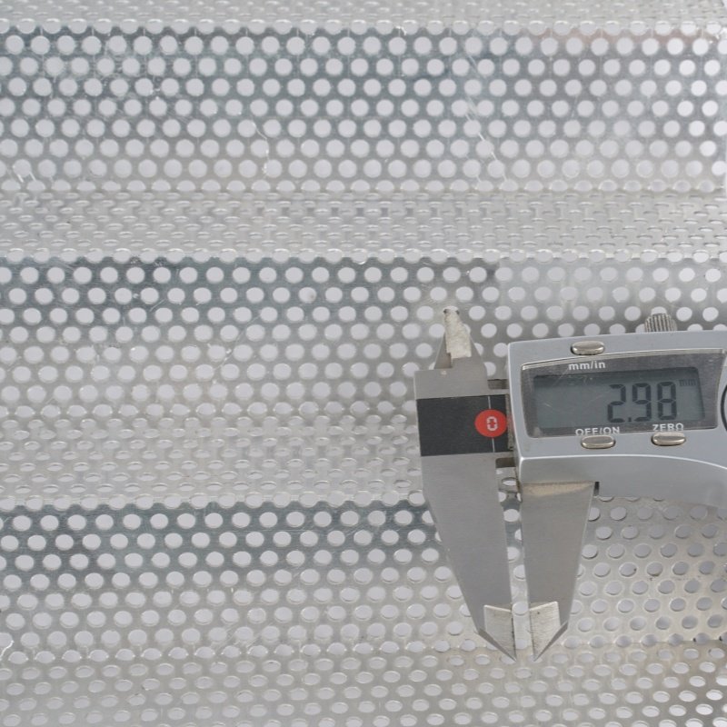 Stainless Steel Wire Mesh 304 316 Micron Punched Hole Metal Mesh/ 1.2 3mm Perforated Mesh Sheet Decorative Round Plate