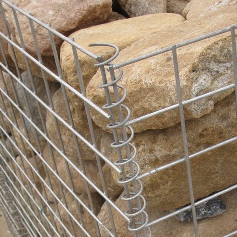 Hot Dipped Galvanized Gabion Stone Cage Net for Garden Landscape Welded Iron Wire Mesh Gabion Box Rock Filled Cage