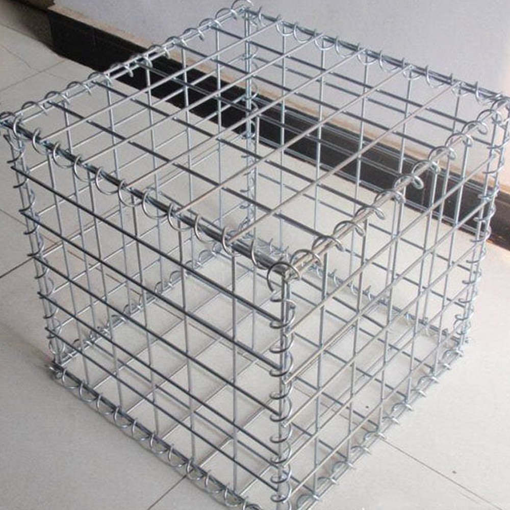 Hot Dipped Galvanized Gabion Stone Cage Net for Garden Landscape Welded Iron Wire Mesh Gabion Box Rock Filled Cage