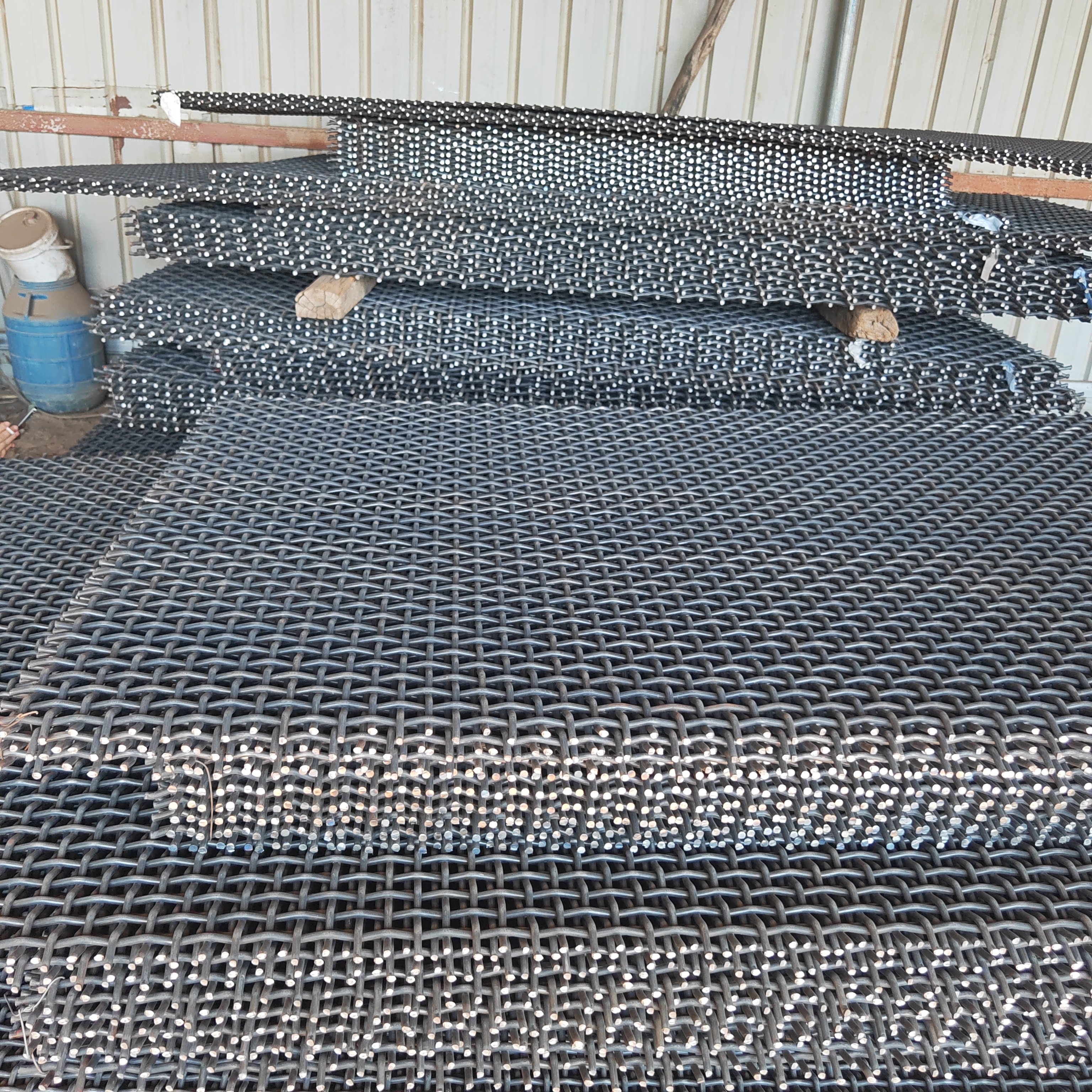 Factory Supplies Galvanized Crimped Square Woven Wire Mesh / Stainless Steel Crimped Wire Mesh