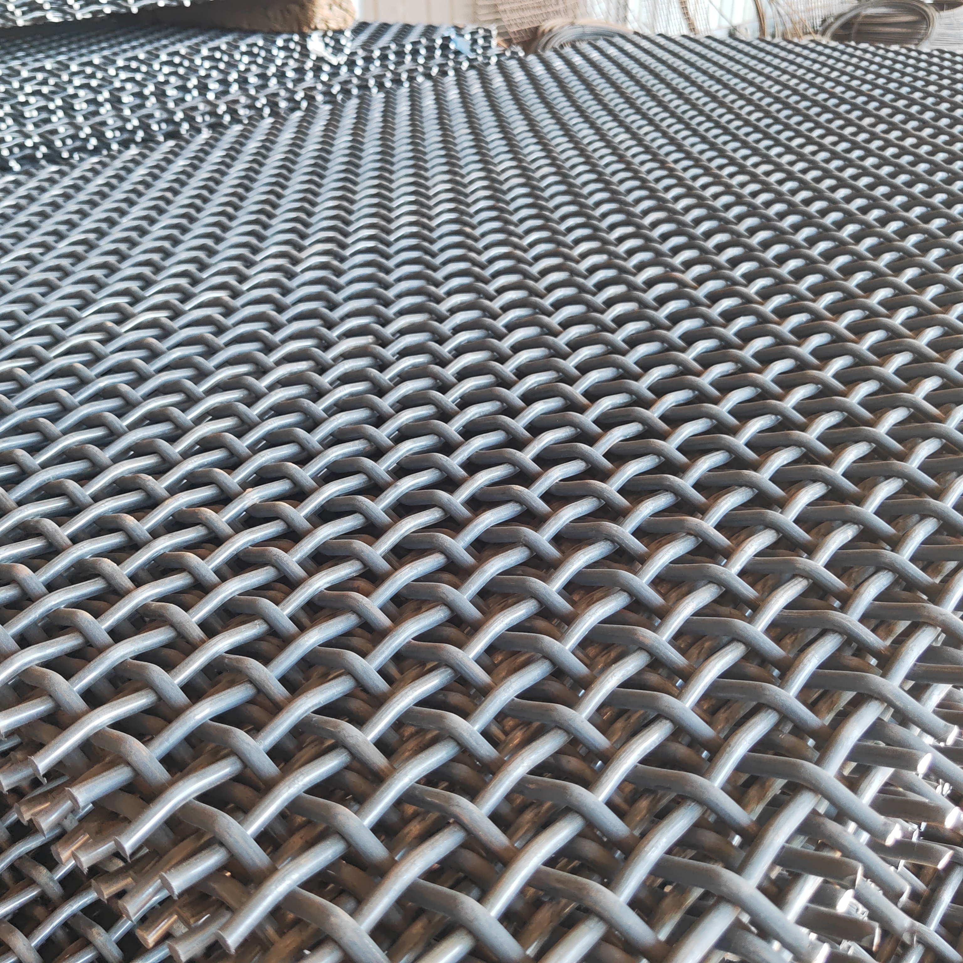 Factory Supplies Galvanized Crimped Square Woven Wire Mesh / Stainless Steel Crimped Wire Mesh
