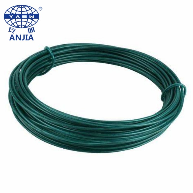 Favorable Price For PVC Coating Steel Iron Wire Black Green Red Customize Color Plastic Galvanized Steel Wire
